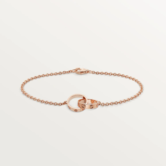 [Lumi Jewelry]LOVE BRACELET DOUBLE RING