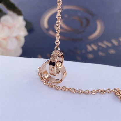 [Lumi Jewelry]LOVE BRACELET DOUBLE RING