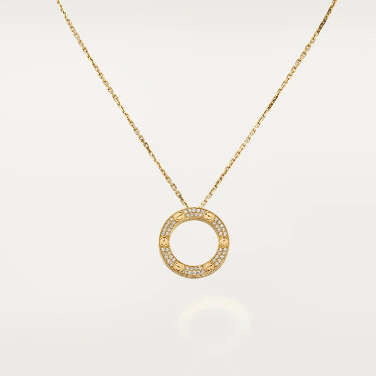 [Lumi Jewelry]LOVE NECKLACE ADJUSTABLE ROSE GOLD