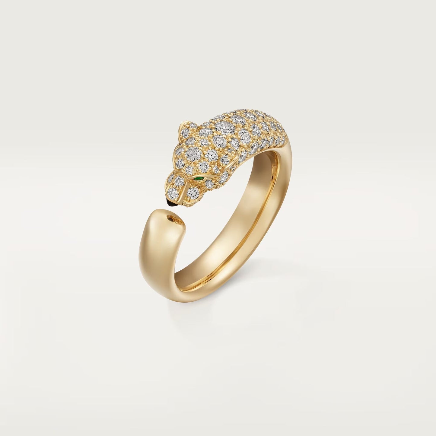 [Lumi Jewelry]PANTHERE HALF DIAMOND SMALL RING