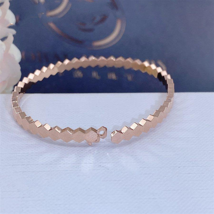 [Lumi Jewelry]BEE LOVE PINK GOLD BRACELET