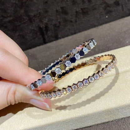 [Lumi Jewelry]BEE LOVE GOLD BRACELET FULL DIAMOND