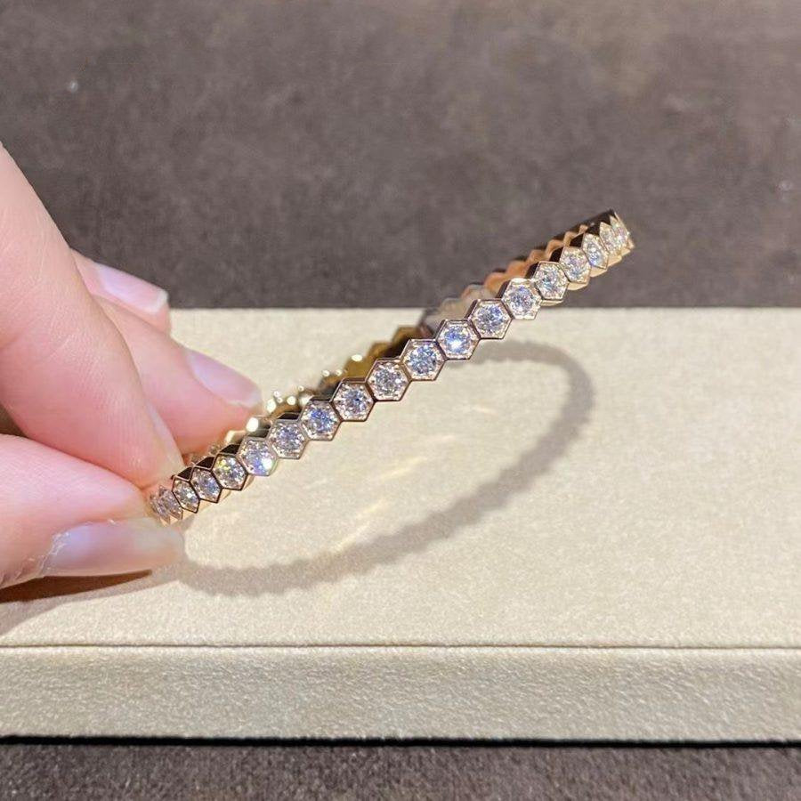 [Lumi Jewelry]BEE LOVE GOLD BRACELET FULL DIAMOND