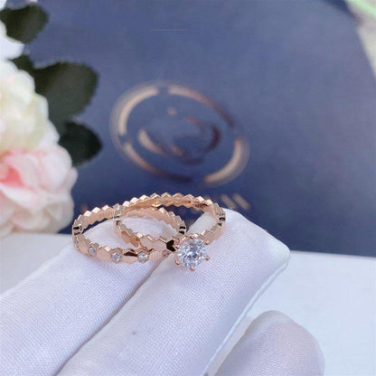 [Lumi Jewelry]BEE LOVE RING PINK GOLD 1 DIAMOND