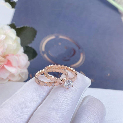 [Lumi Jewelry]BEE LOVE RING PINK GOLD 1 DIAMOND