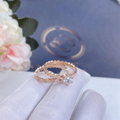 [Lumi Jewelry]BEE LOVE RING PINK GOLD DIAMOND