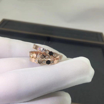 [Lumi Jewelry]BEE LOVE RING PINK GOLD DIAMOND