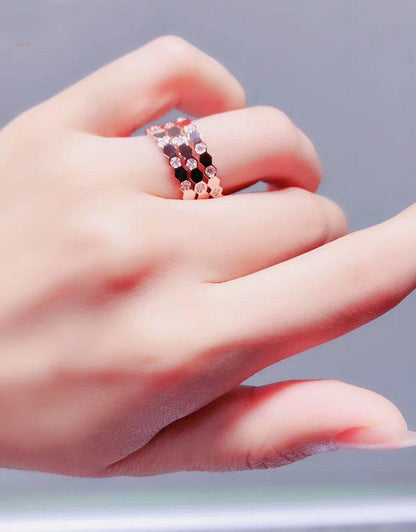 [Lumi Jewelry]BEE LOVE RING PINK GOLD DIAMOND
