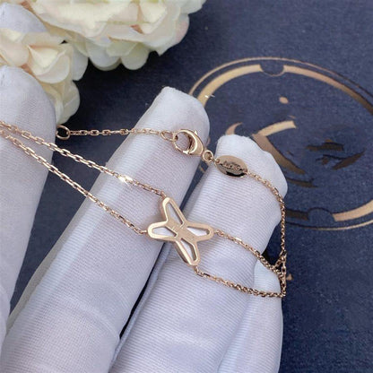 [Lumi Jewelry]JEUX BRACELET WHITE MOP PINK GOLD 1 DIAMOND