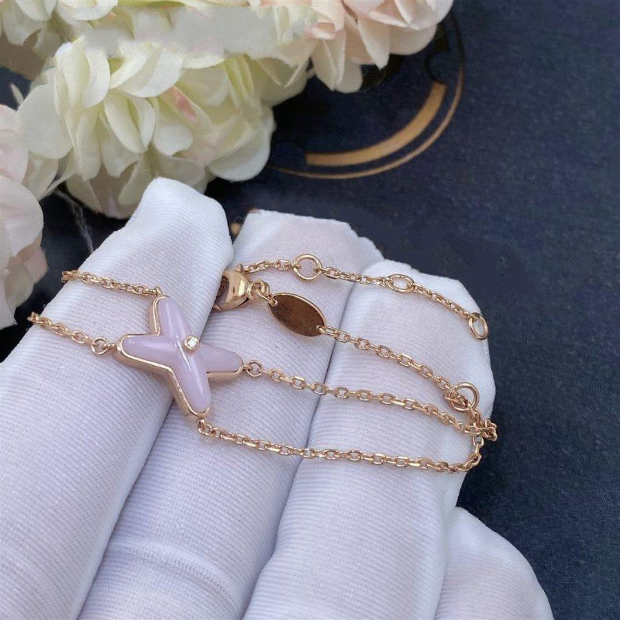 [Lumi Jewelry]JEUX BRACELET PINK MOP PINK GOLD 1 DIAMOND
