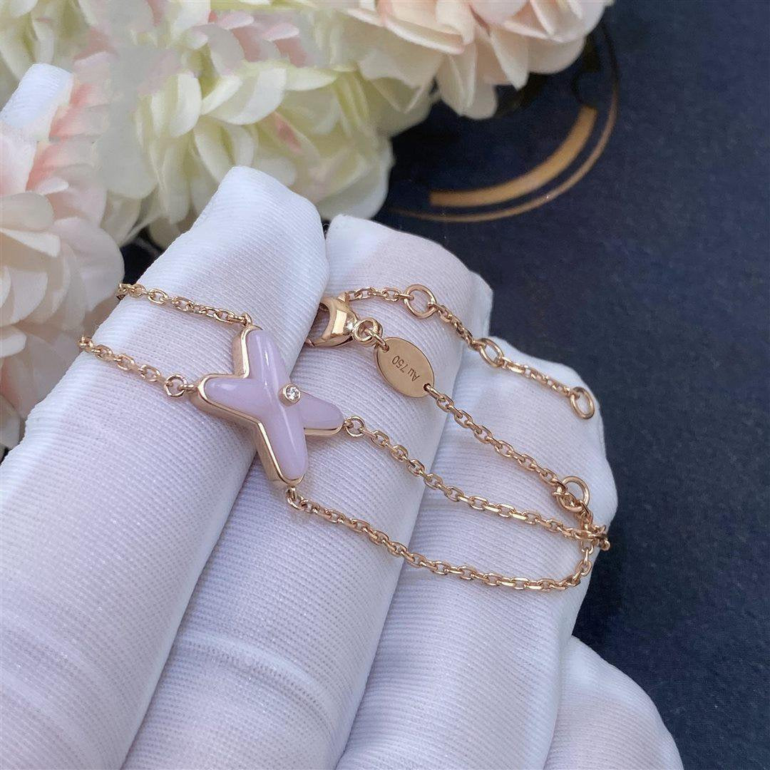 [Lumi Jewelry]JEUX BRACELET PINK MOP PINK GOLD 1 DIAMOND