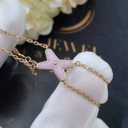 [Lumi Jewelry]JEUX BRACELET PINK MOP PINK GOLD 1 DIAMOND