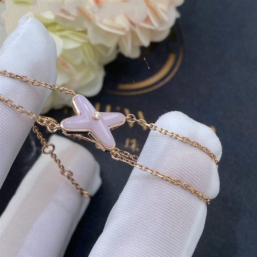 [Lumi Jewelry]JEUX BRACELET PINK MOP PINK GOLD 1 DIAMOND