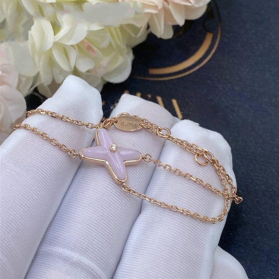 [Lumi Jewelry]JEUX BRACELET PINK MOP PINK GOLD 1 DIAMOND