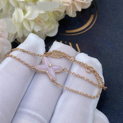 [Lumi Jewelry]JEUX BRACELET PINK MOP PINK GOLD 1 DIAMOND
