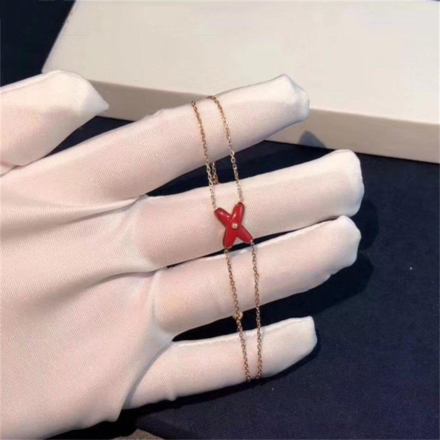 [Lumi Jewelry]JEUX BRACELET CARNELIAN PINK GOLD 1 DIAMOND