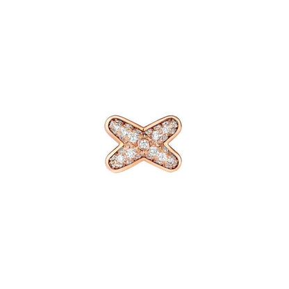 [Lumi Jewelry]JEUX DE PINK GOLD DIAMOND EARRINGS