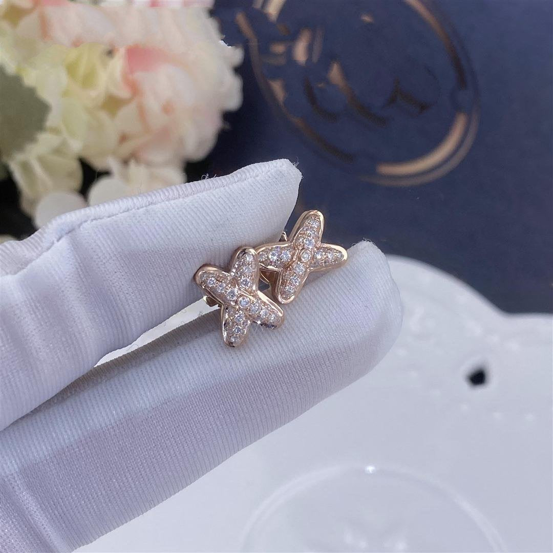 [Lumi Jewelry]JEUX DE PINK GOLD DIAMOND EARRINGS