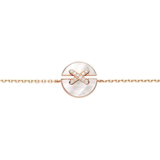 [Lumi Jewelry]JEUX DE BRACELET MOP PINK GOLD DIAMONDS