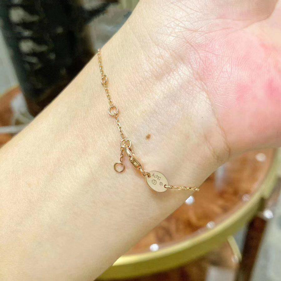 [Lumi Jewelry]JEUX DE BRACELET MOP PINK GOLD DIAMONDS