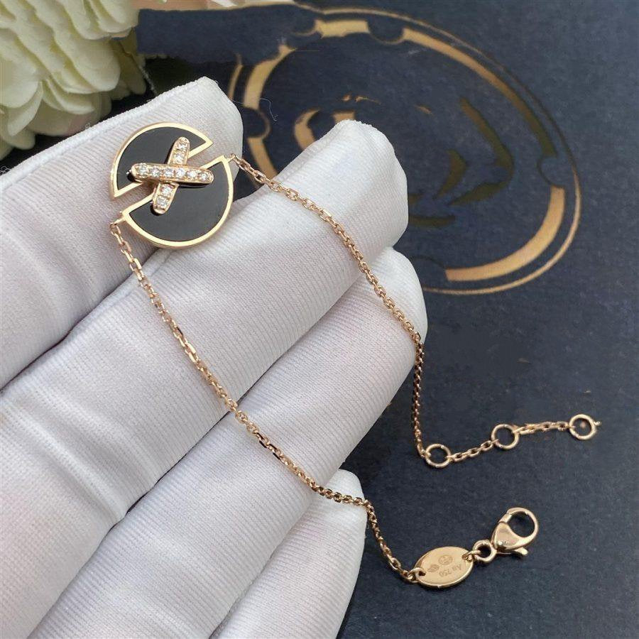 [Lumi Jewelry]JEUX DE BRACELET ONYX PINK GOLD DIAMOND