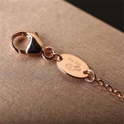 [Lumi Jewelry]Hollow Design Four-Leaf Clover Flower Shape Ring