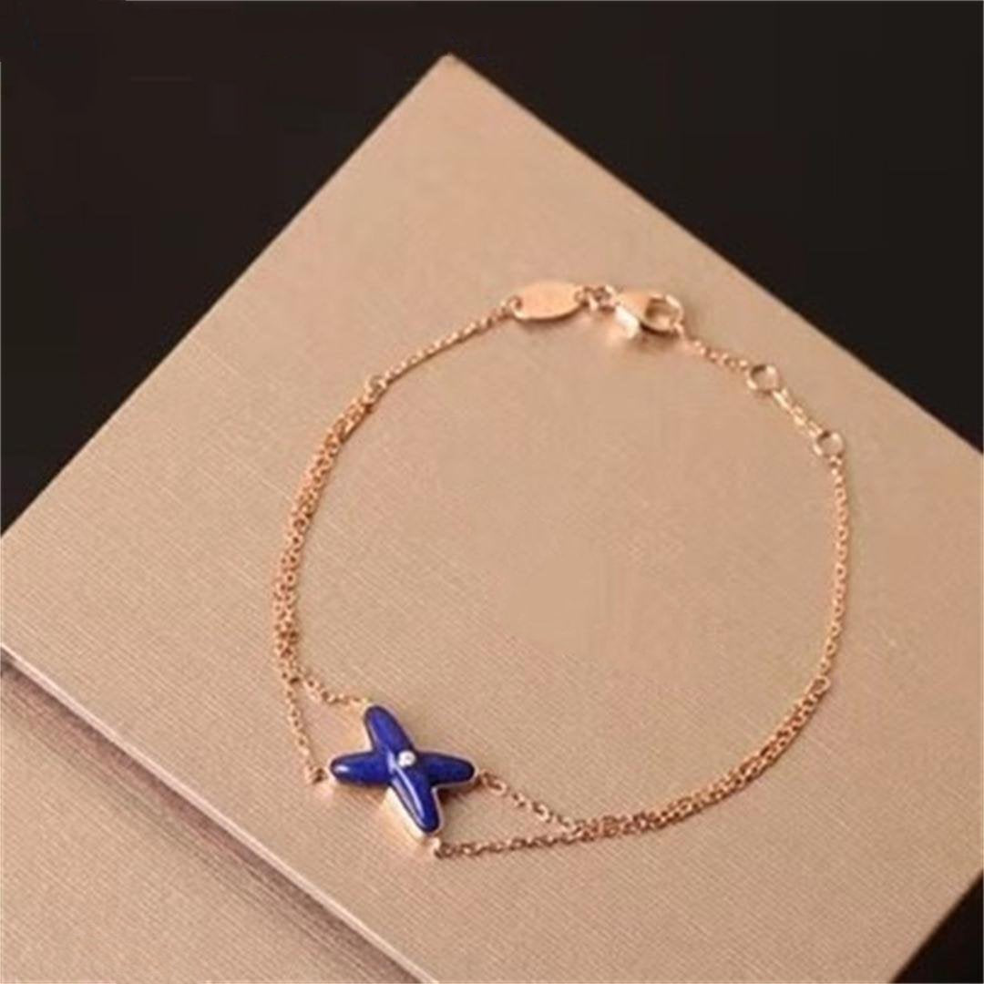 [Lumi Jewelry]Hollow Design Four-Leaf Clover Flower Shape Ring
