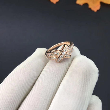 [Lumi Jewelry]JEUX DE RING PINK GOLD DIAMOND