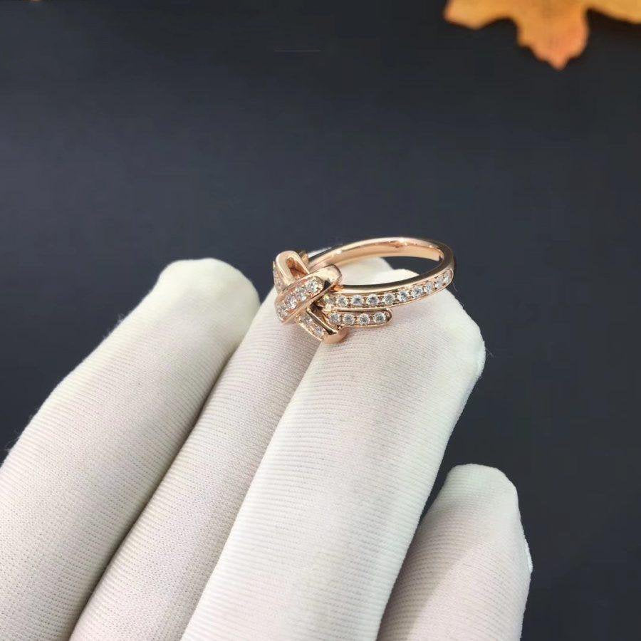 [Lumi Jewelry]JEUX DE RING PINK GOLD DIAMOND