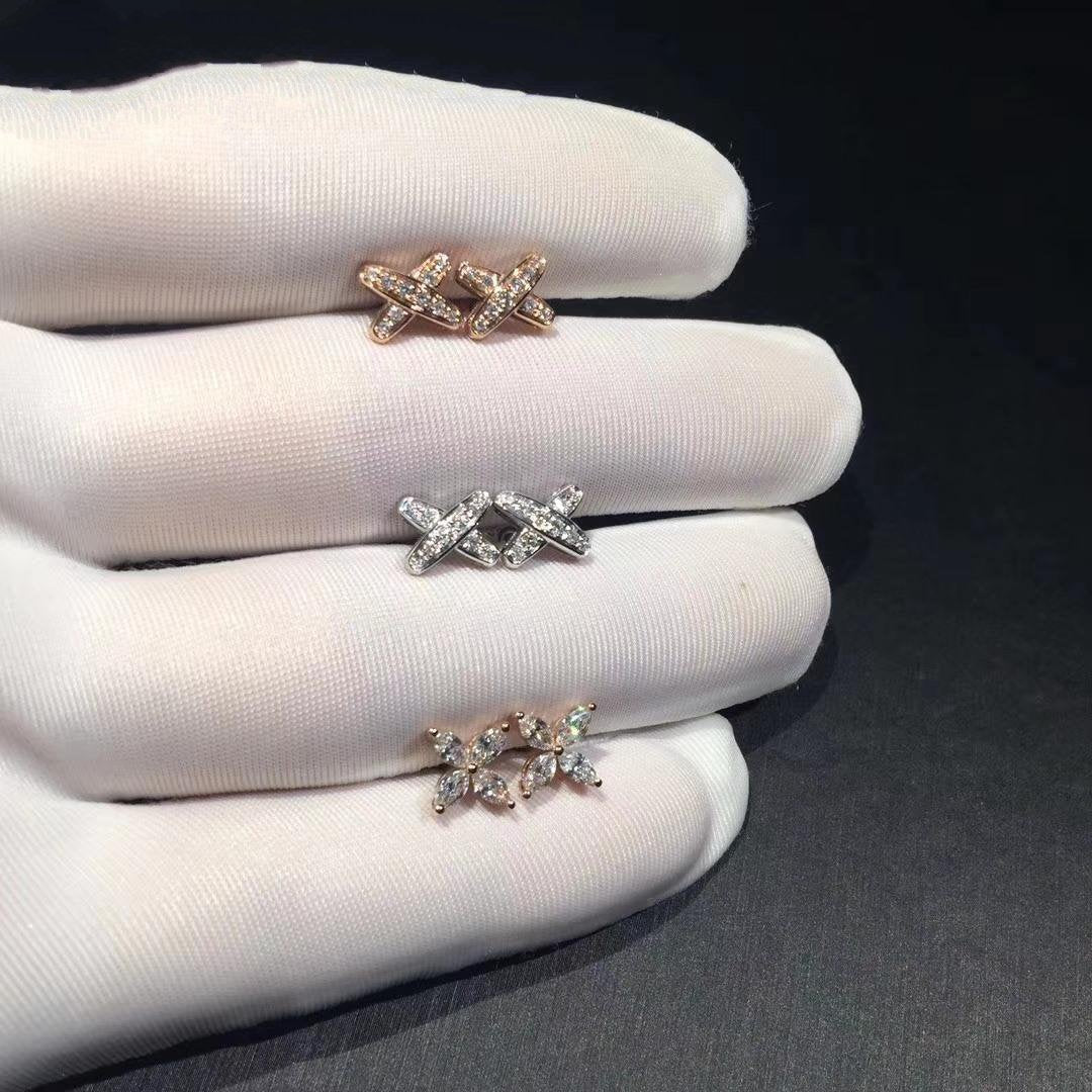 [Lumi Jewelry]JEUX DE DIAMOND EARRINGS