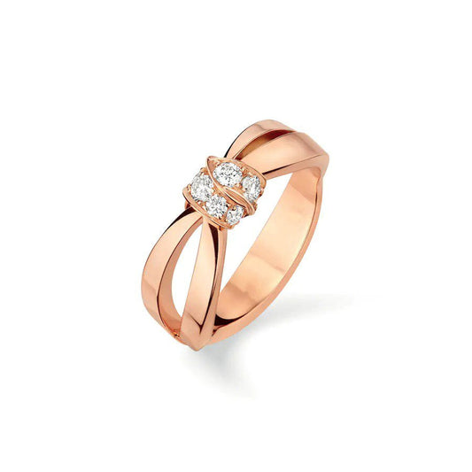 [Lumi Jewelry]LIENS RING PINK GOLD DIAMOND