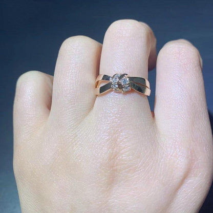 [Lumi Jewelry]LIENS RING PINK GOLD DIAMOND