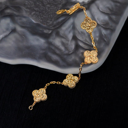 [Lumi Jewelry]CLOVER 5 MOTIFS BRONZING BRACELET