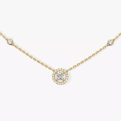 [Lumi Jewelery]Diamond Necklace 0,20ct Brilliant Shape Joy