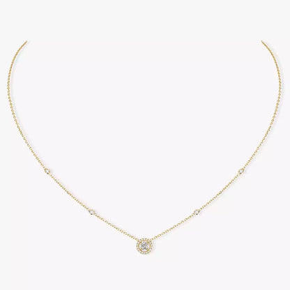 [Lumi Jewelery]Diamond Necklace 0,20ct Brilliant Shape Joy