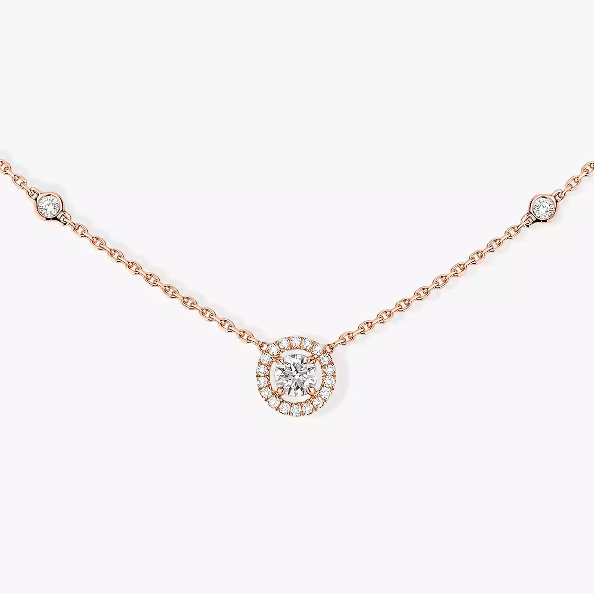 [Lumi Jewelery]Diamond Necklace 0,20ct Brilliant Shape Joy