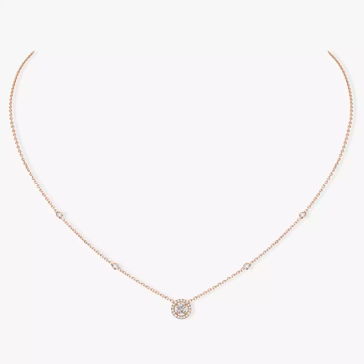 [Lumi Jewelery]Diamond Necklace 0,20ct Brilliant Shape Joy