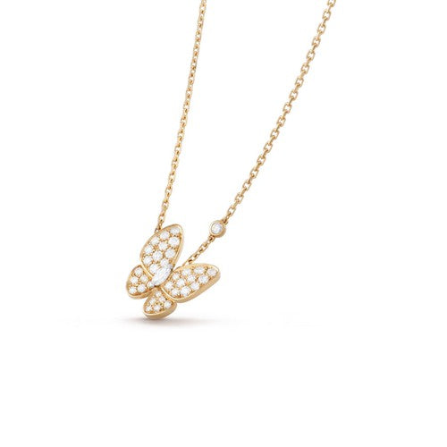 [Lumi Jewelry]BUTTERFLY DIAMOND NECKLACE
