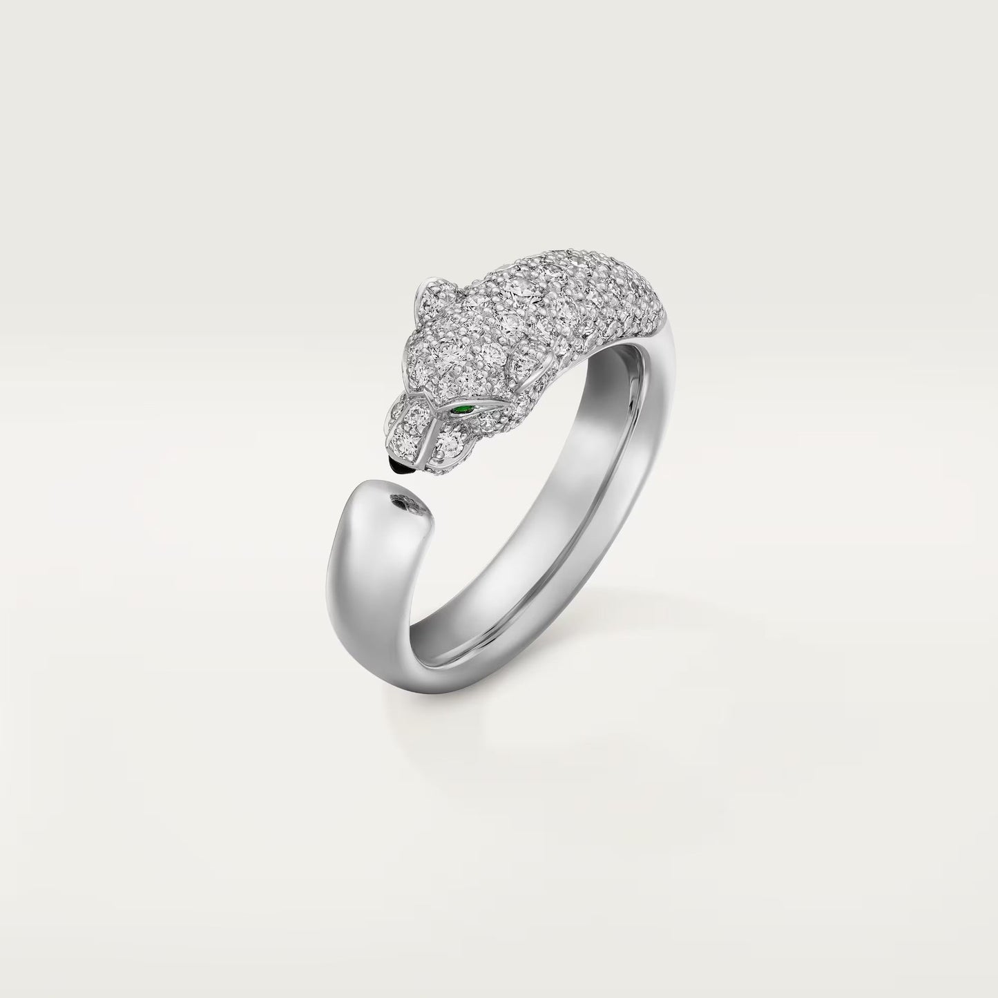 [Lumi Jewelry]PANTHERE HALF DIAMOND SMALL RING