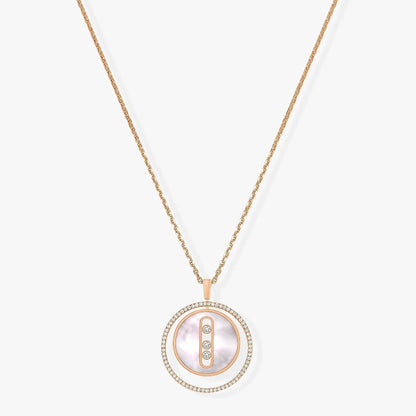 [Lumi Jewelery]LUCKY MOVE MM NACRE BLANCHE DIAMOND NECKLACE