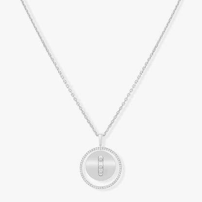 [Lumi Jewelery]LUCKY MOVE MM SILVER DIAMOND NECKLACE