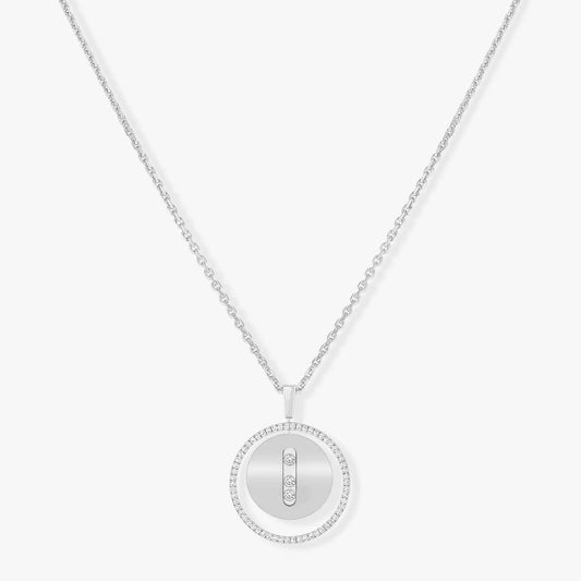 [Lumi Jewelery]LUCKY MOVE MM SILVER DIAMOND NECKLACE