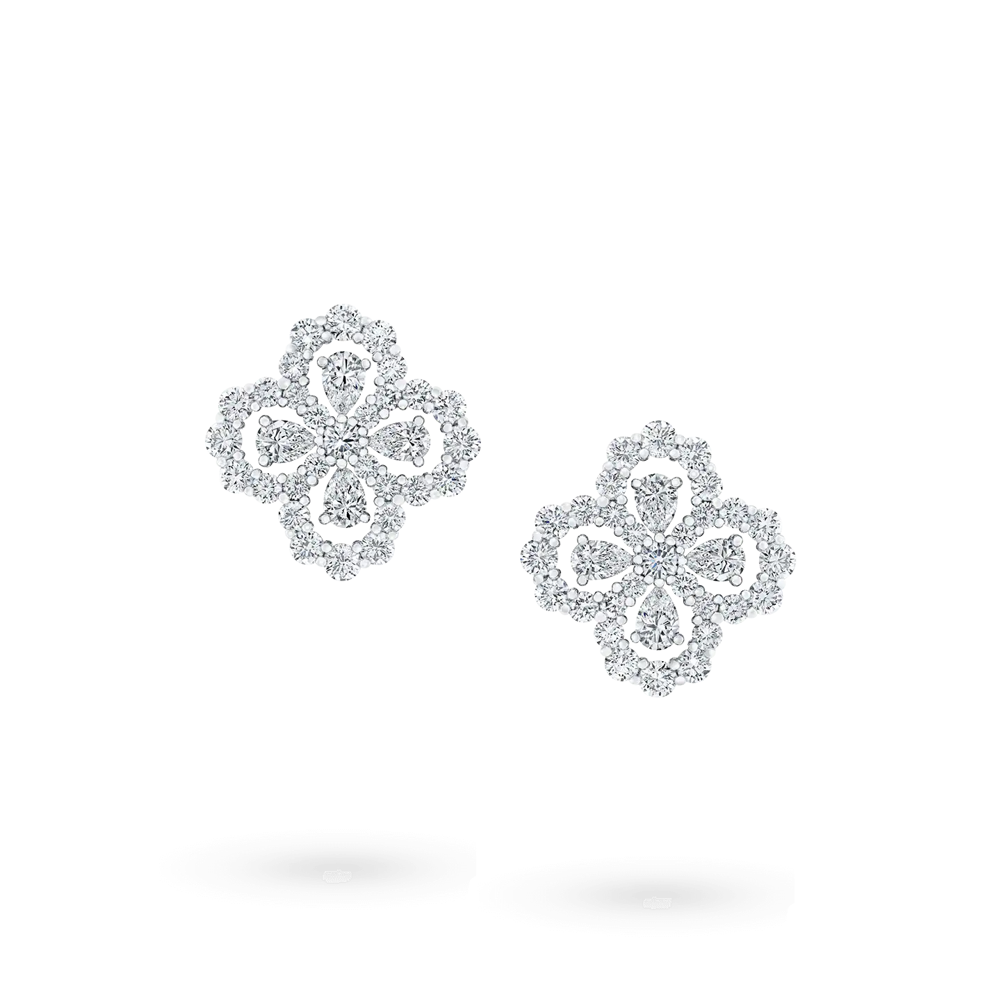 [Lumi Jewelry]LOOP EARRINGS FULL MOTIF DIAMOND 16MM