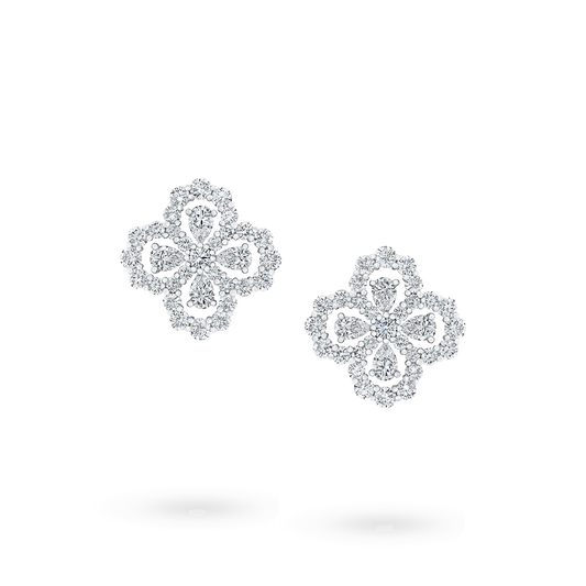 [Lumi Jewelry]LOOP EARRINGS FULL MOTIF DIAMOND 16MM