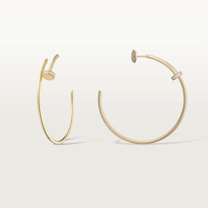 [Lumi Jewelry]JUSTE HALF DIAMOND LARGE EARRINGS