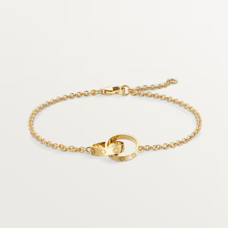 [Lumi Jewelry]LOVE BRACELET DOUBLE RING