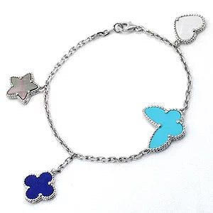 [Lumi Jewelry]LUCKY SPRING SILVER BRACELET 4 MOTIF