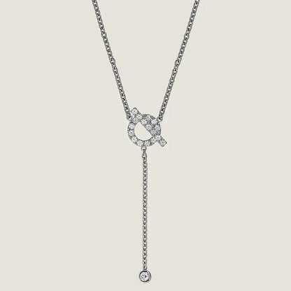[Lumi Jewelry]FINESSE SILVER DIAMOND NECKLACE