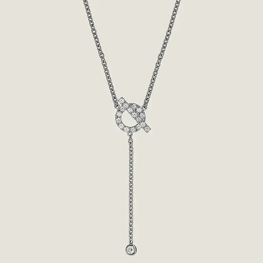 [Lumi Jewelry]FINESSE SILVER DIAMOND NECKLACE