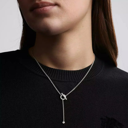 [Lumi Jewelry]FINESSE SILVER DIAMOND NECKLACE